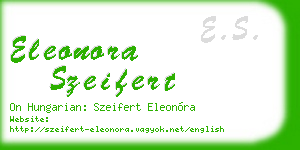 eleonora szeifert business card